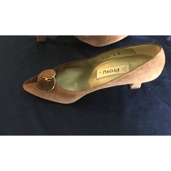 Vintage Italian Proxy Suede Heels - Picture 7 of 16